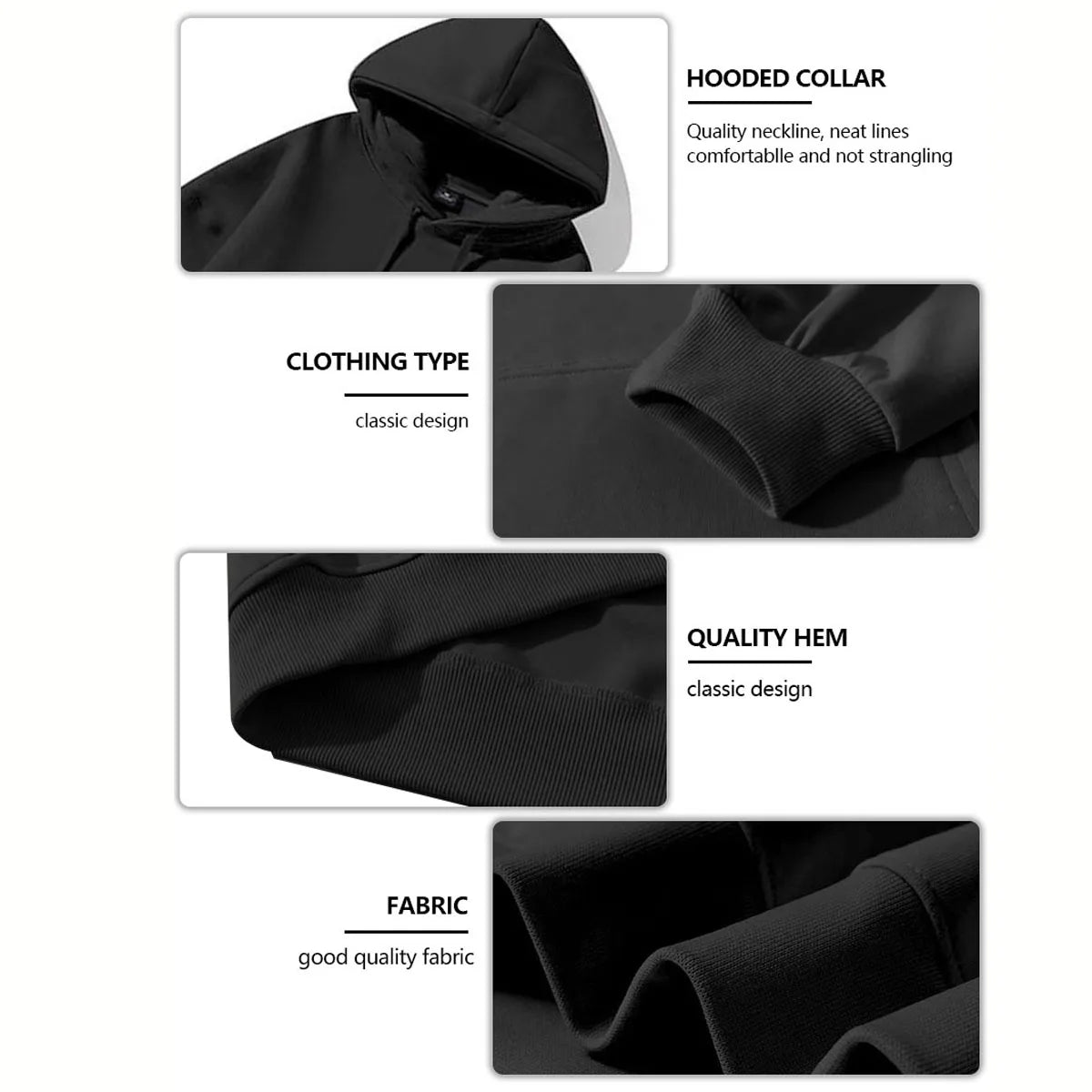 270g Heavyweight Fit Hooded Sweatshirt Comfortable Casual Wear for Men and Women Autumn Winter Travel Top