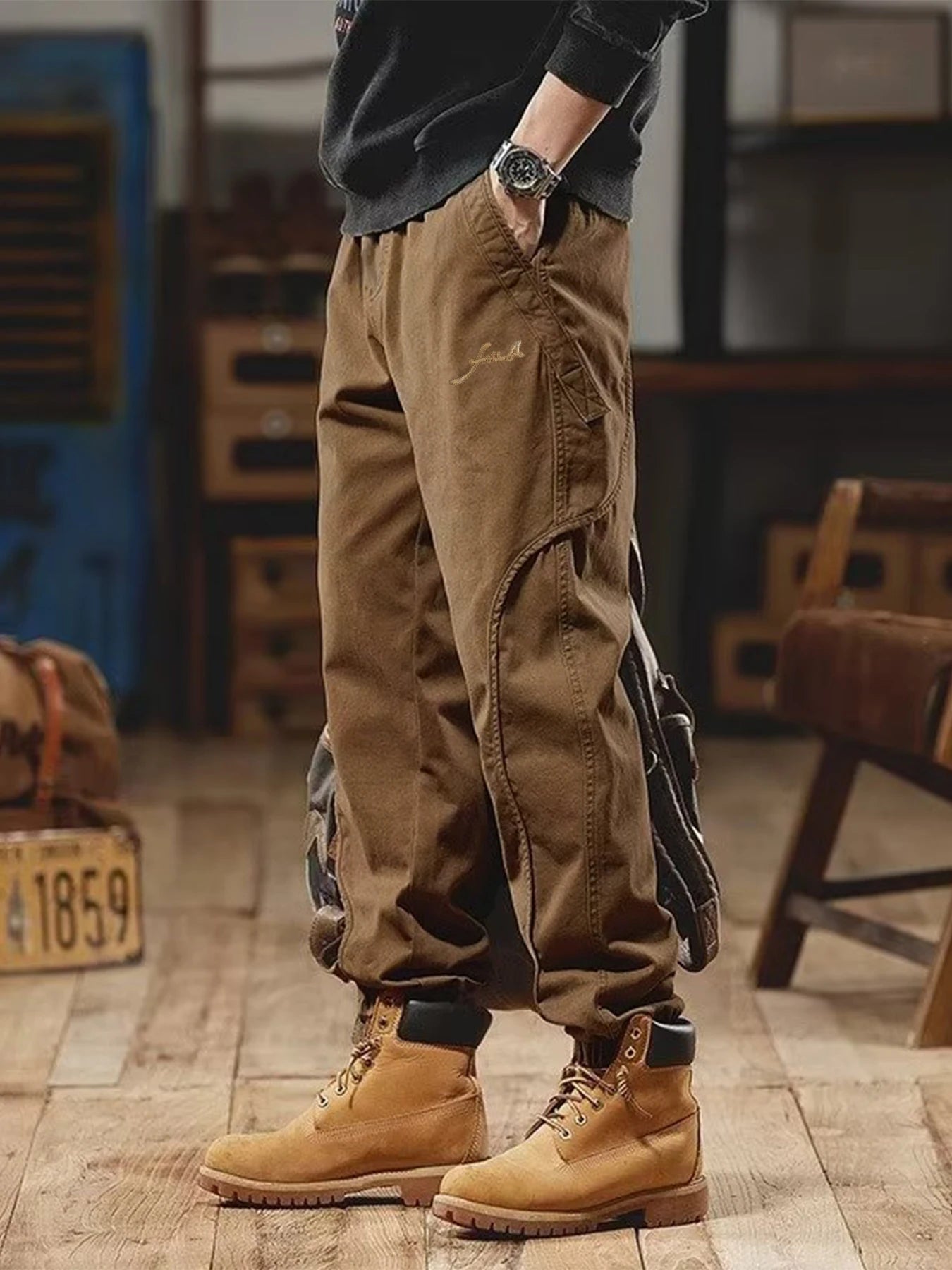 Men's High Quality Lightweight Tactical Work Pants Tear Resistant All Season Hiking Pants with Multiple Pockets