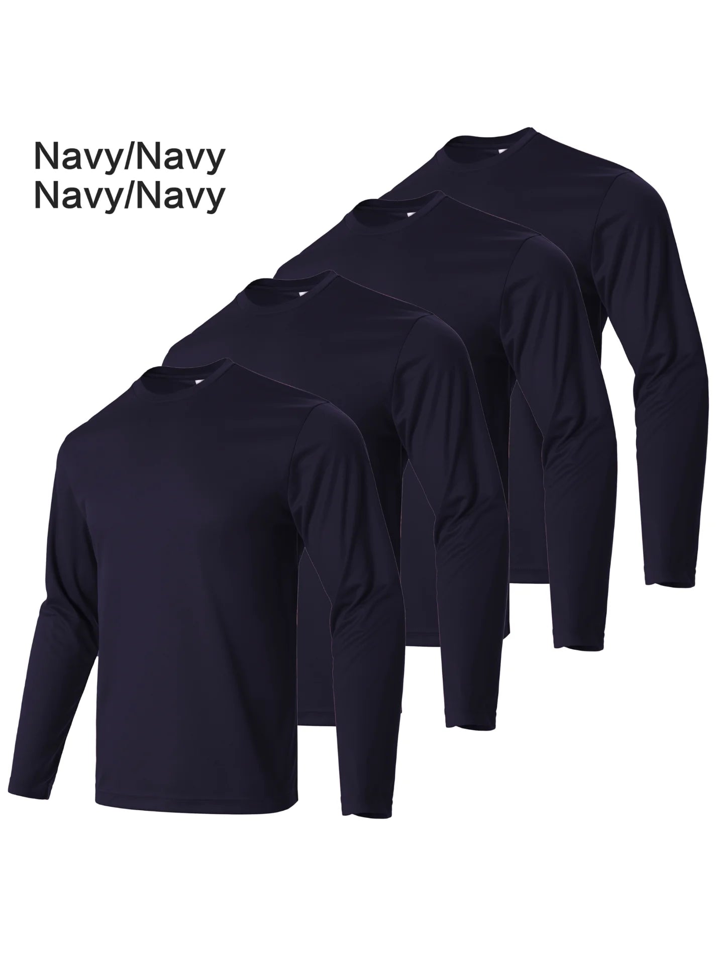 4 Piece Men's Solid Color Round Neck T-Shirt Quick Drying Breathable Moisture Wicking Fitness Running Top