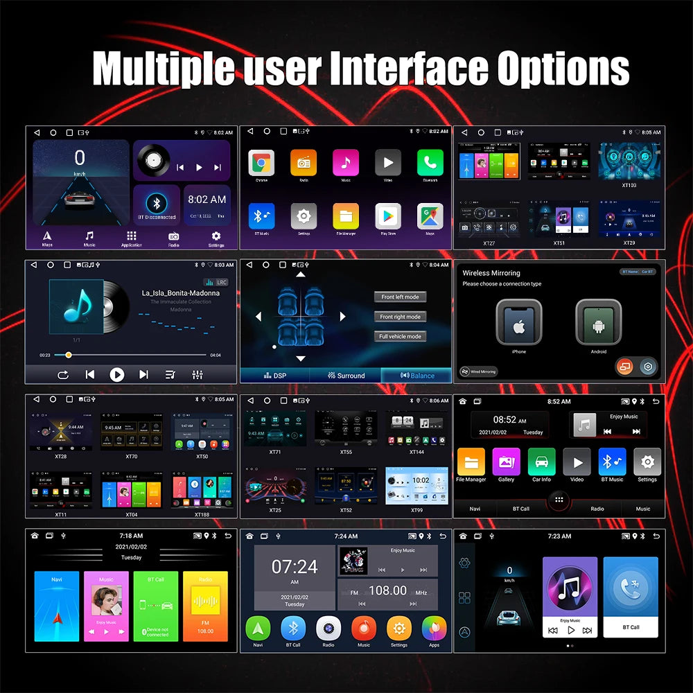 ESSGOO 2 Din Android Car Radio Carplay 7 9 10 Inch Car Multimedia Video Player Stereo Radio GPS For Tesla Style Nissan Hyundai