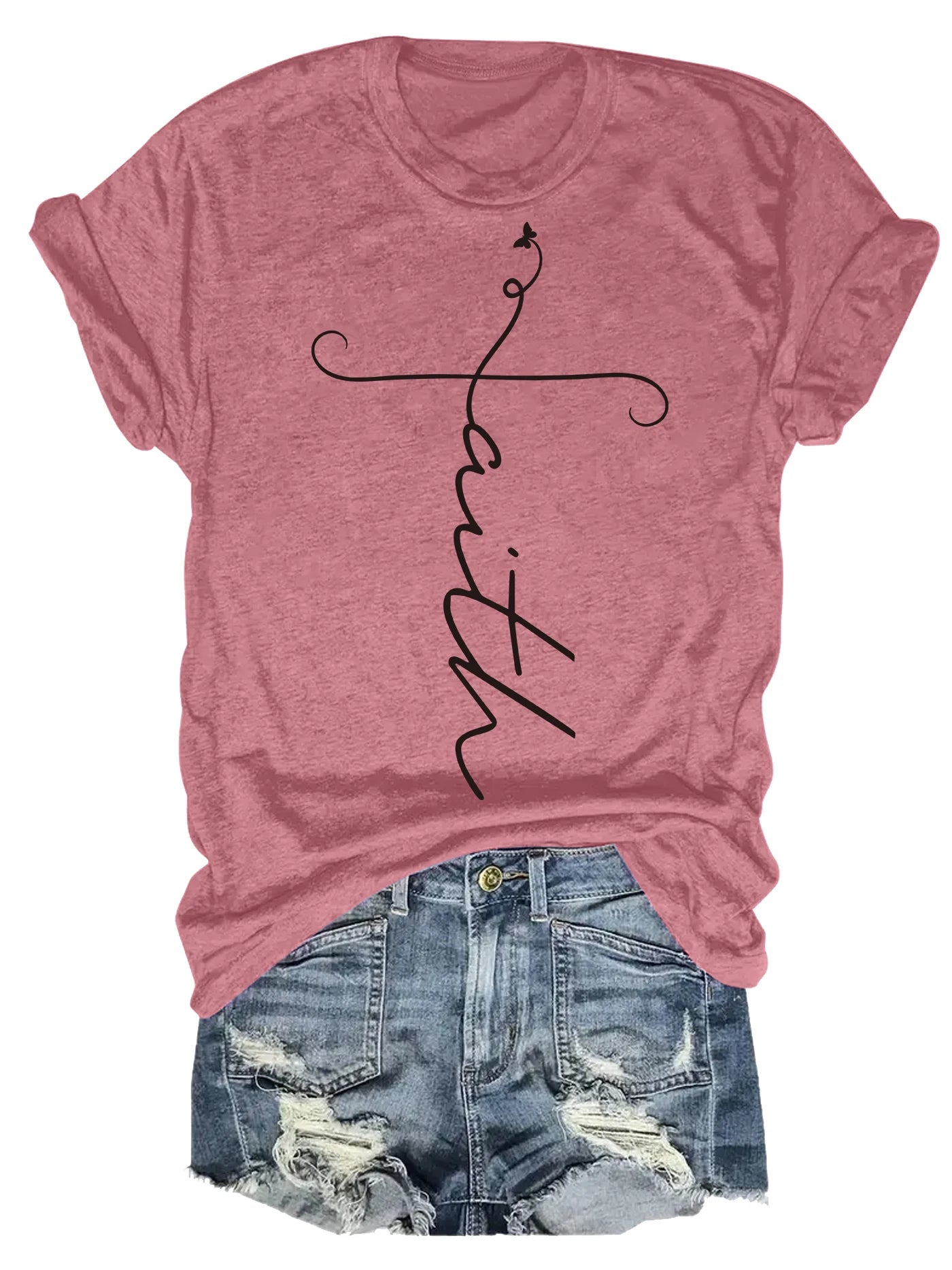 Spring And Summer Christmas Printed T Shirt Casual Short Sleeve Round Neck T Shirt Fashion Women's Clothing