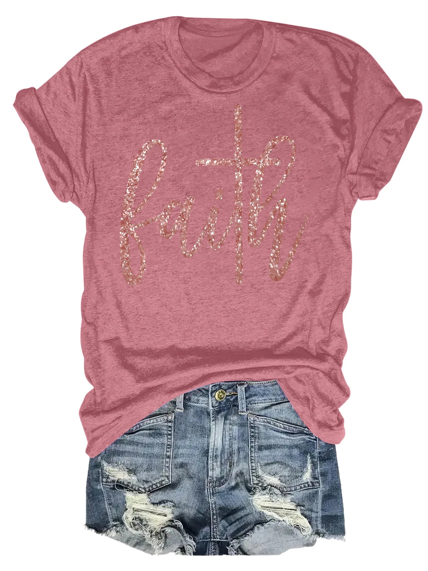 Spring And Summer Christmas Printed T Shirt Casual Short Sleeve Round Neck T Shirt Fashion Women's Clothing