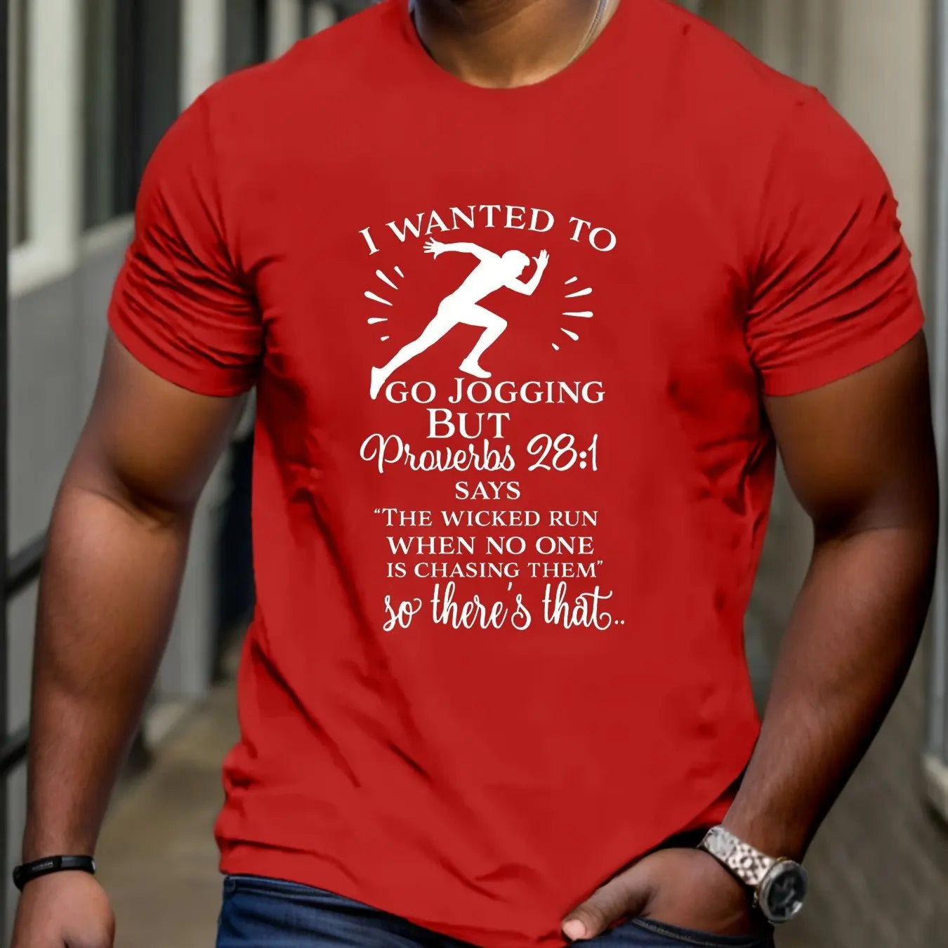 Letter Printed Men's Creative Casual Short Sleeved Crew Neck T-Shirt Summer Outdoor Sports