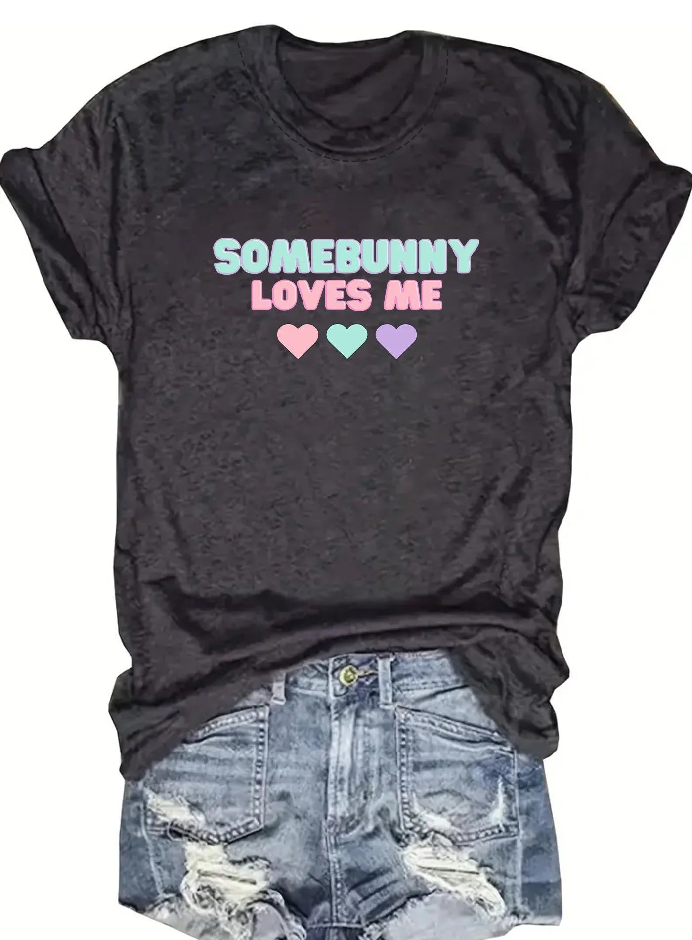 Spring and Summer Christmas Printed T-Shirt Casual Short Sleeve Round Neck Women's Fashion Top