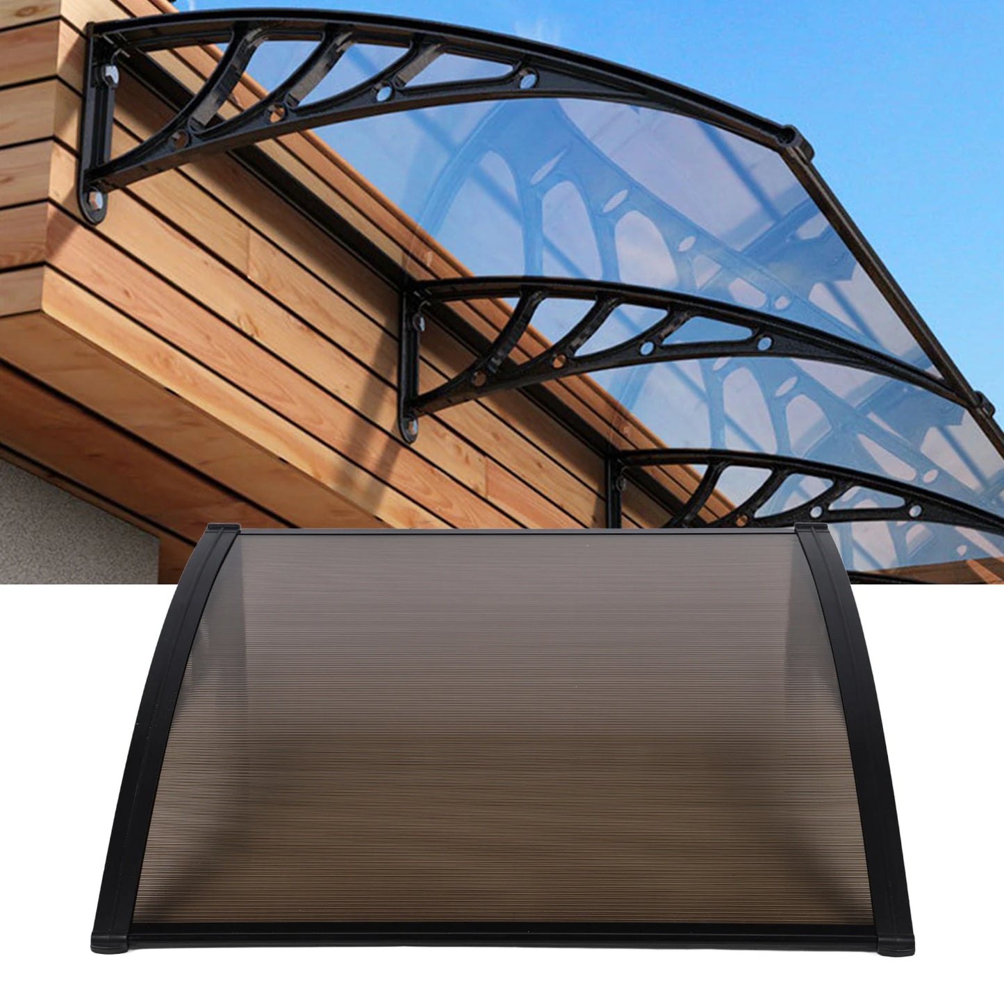 Window Canopy Cover Rainproof Sun Shade Door Awning Windproof Outdoor Garden Canopy