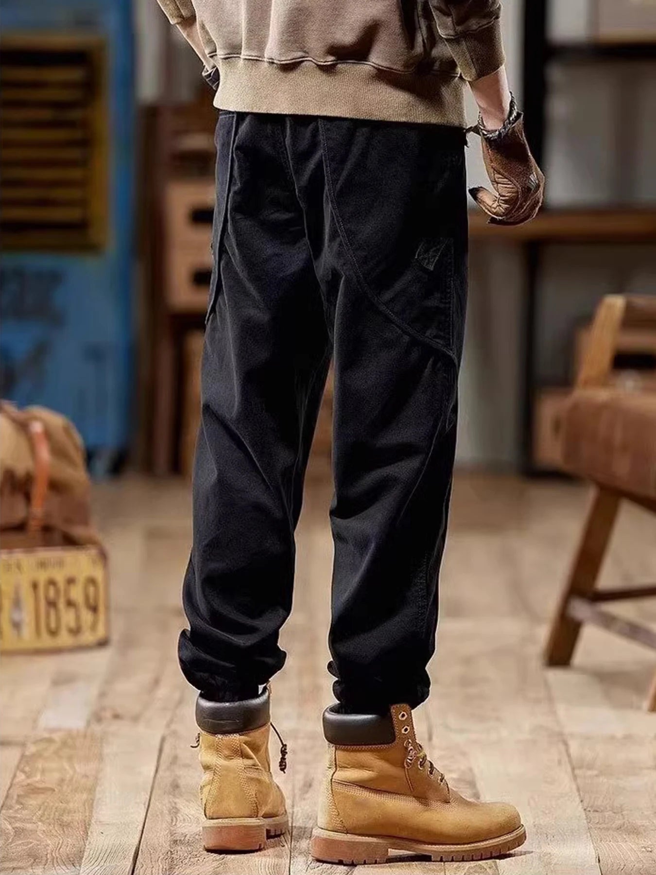 Men's High Quality Lightweight Tactical Work Pants Tear Resistant All Season Hiking Pants with Multiple Pockets