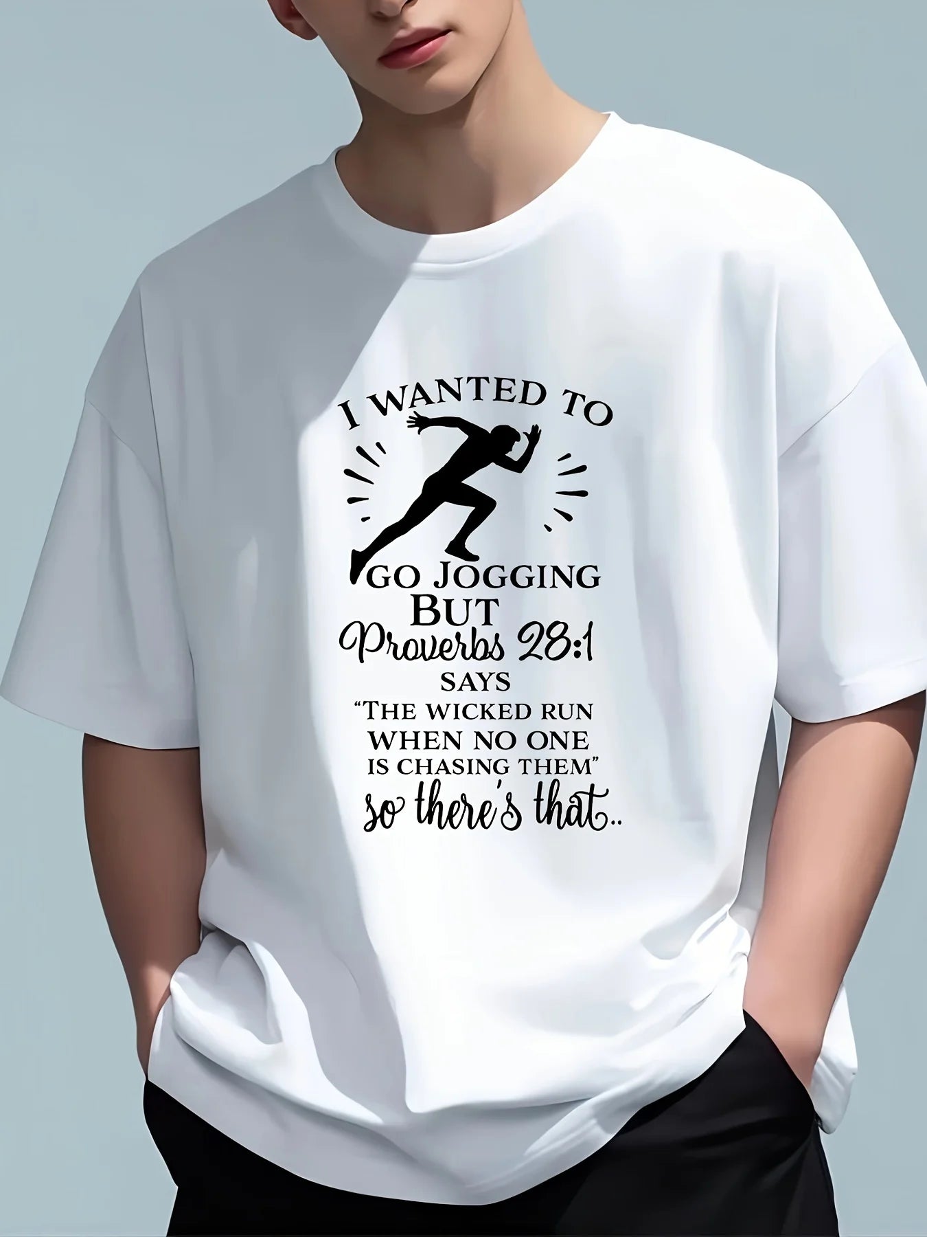 Letter Printed Men's Creative Casual Short Sleeved Crew Neck T-Shirt Summer Outdoor Sports