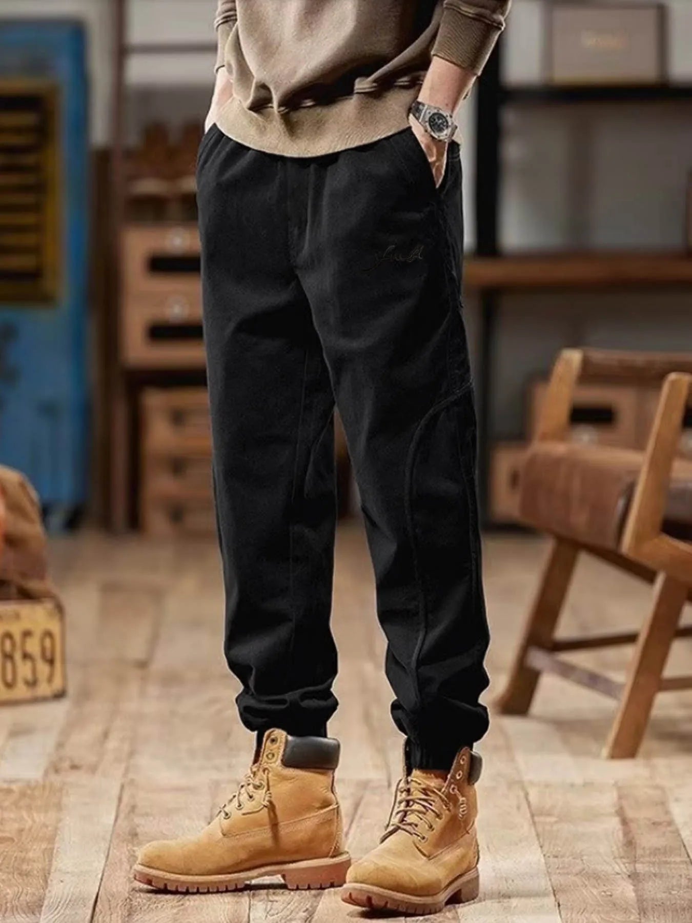 Men's High Quality Lightweight Tactical Work Pants Tear Resistant All Season Hiking Pants with Multiple Pockets