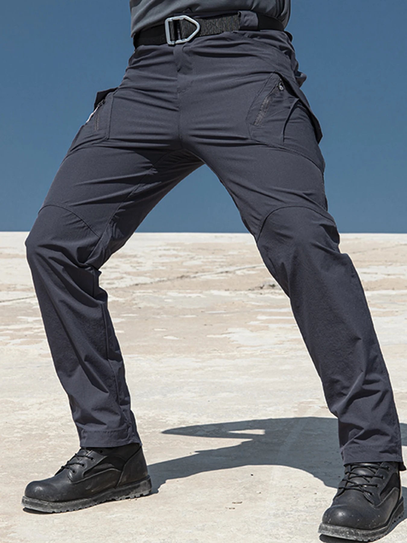 Wear Resistant Multi-Pocket Straight Cargo Trousers for Men Outdoor Jogging Tactical Pants Casual Spring Autumn