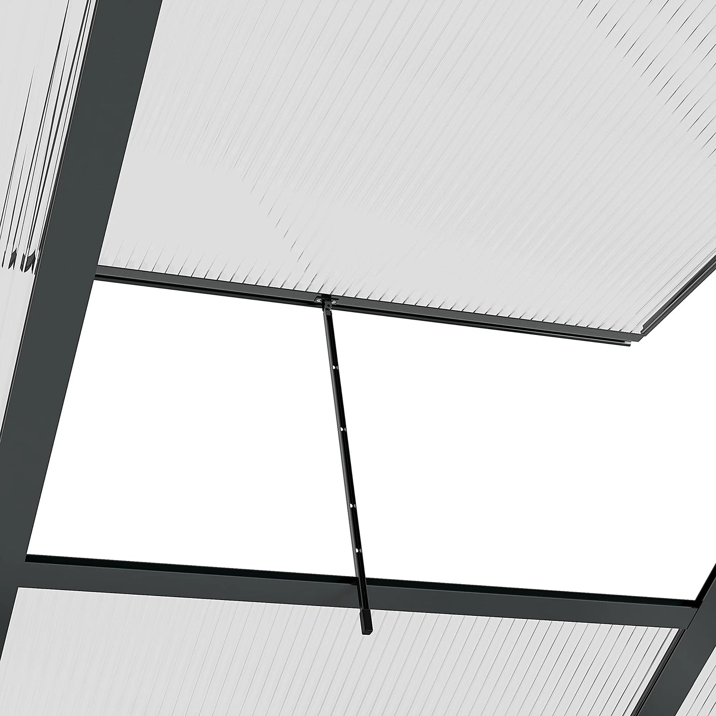 6 Foot X 6 Foot X 7 Foot Greenhouse Aluminum Frame Walk In Outdoor Plant Garden Polycarbonate