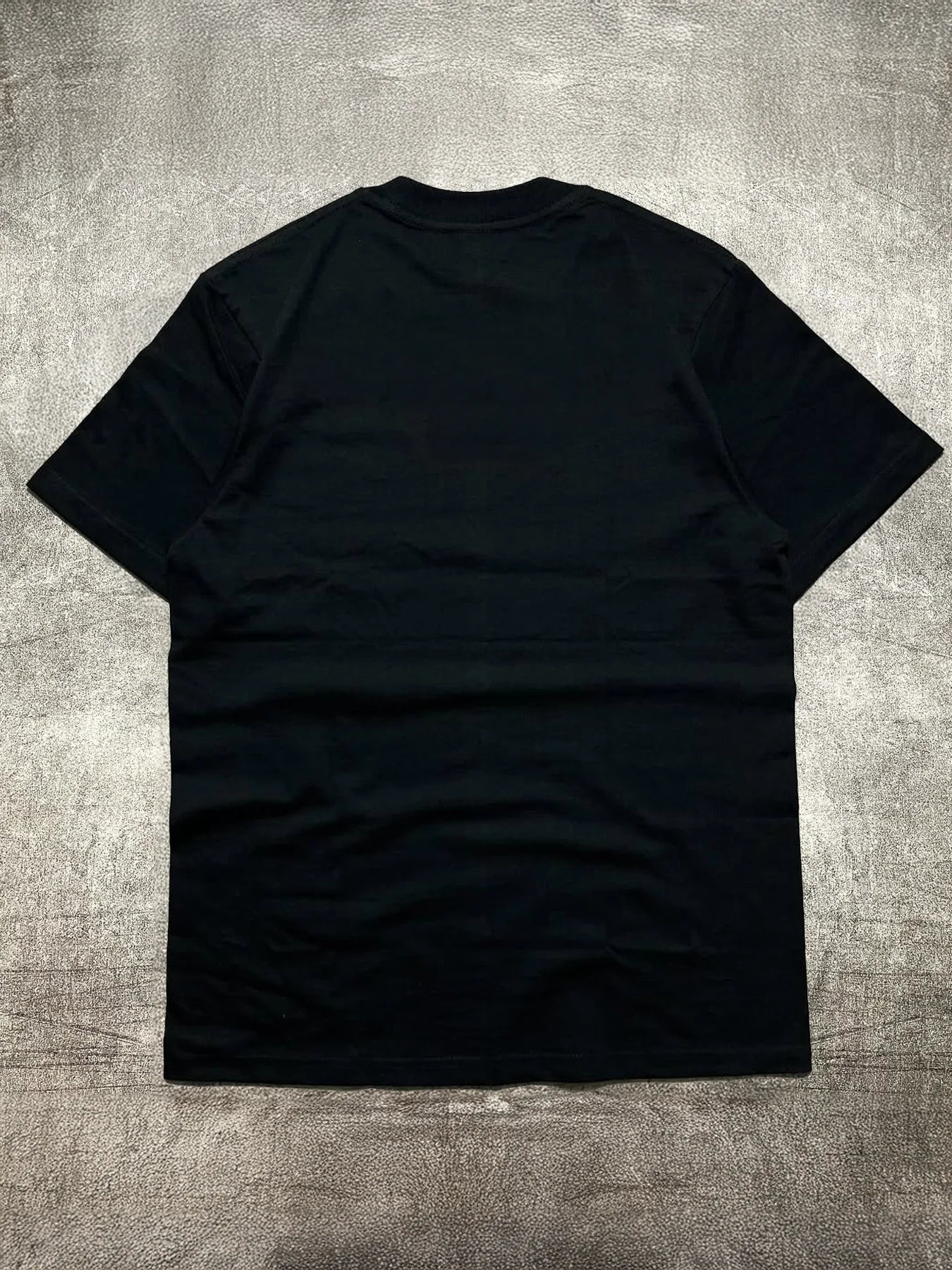 Men's Black Crew Neck Short Sleeve Cotton T Shirt with Classical Art Pattern Heat Transfer Print