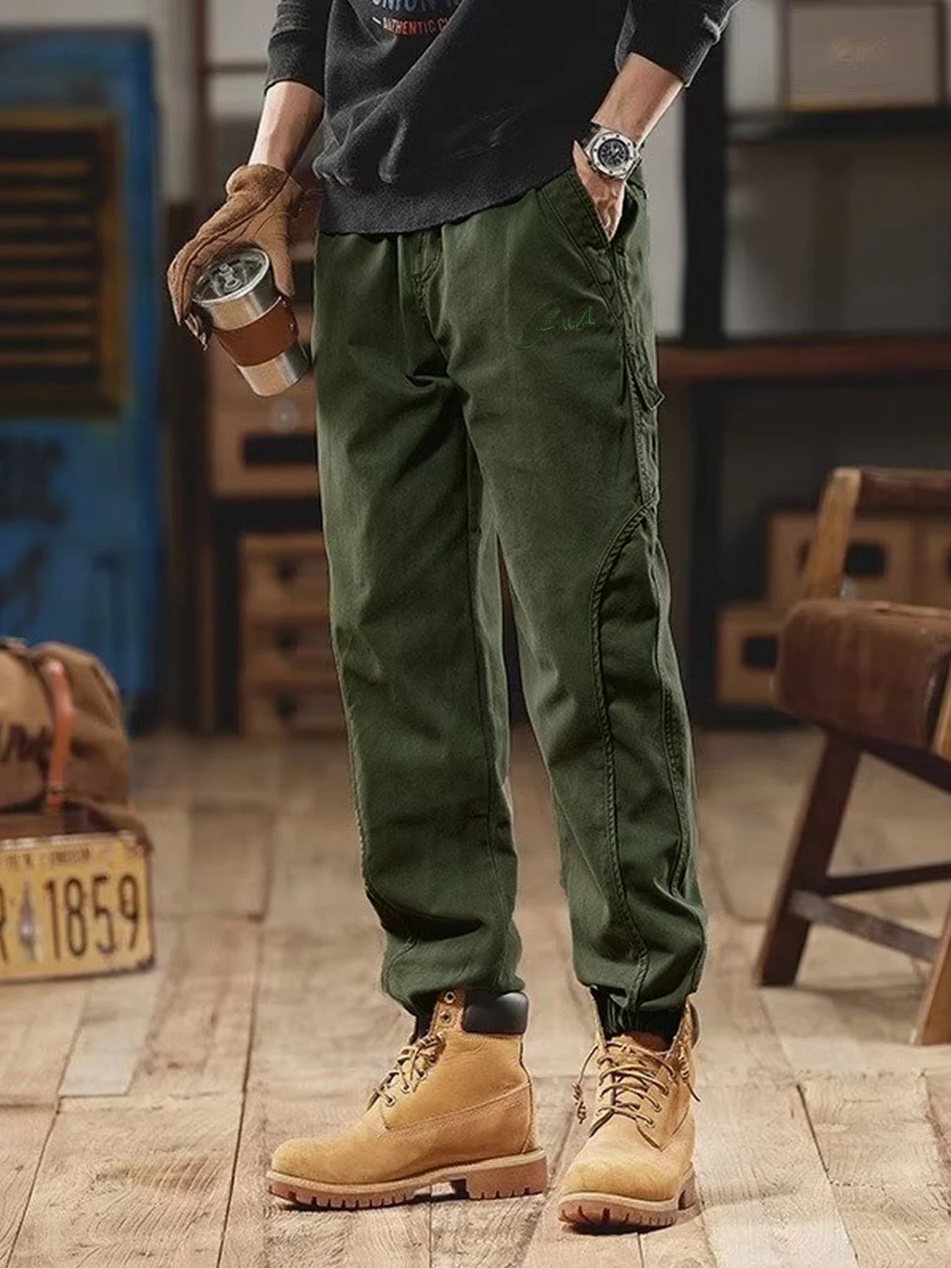 Men's High Quality Lightweight Tactical Work Pants Tear Resistant All Season Hiking Pants with Multiple Pockets