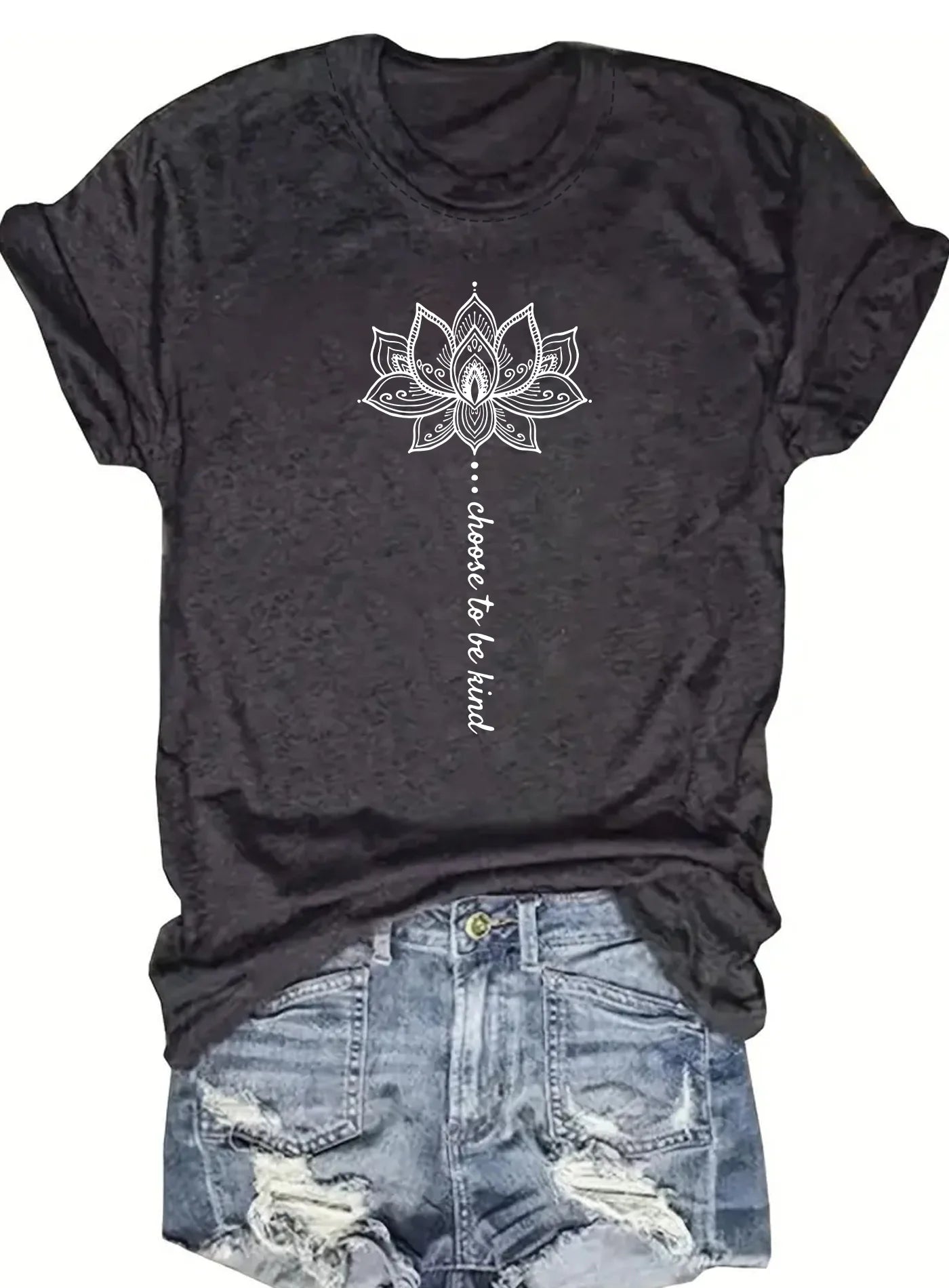 Spring and Summer Christmas Printed T-Shirt Casual Short Sleeve Round Neck Women's Fashion Top