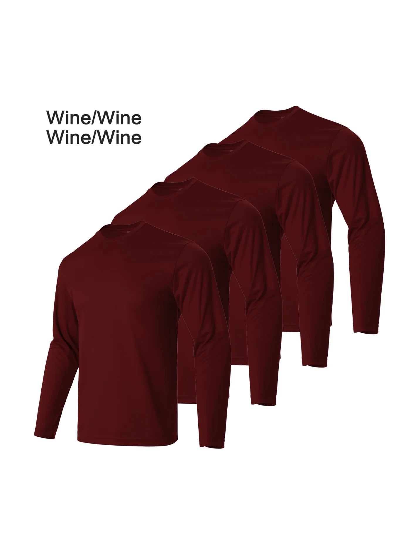 4 Piece Men's Solid Color Round Neck T-Shirt Quick Drying Breathable Moisture Wicking Fitness Running Top