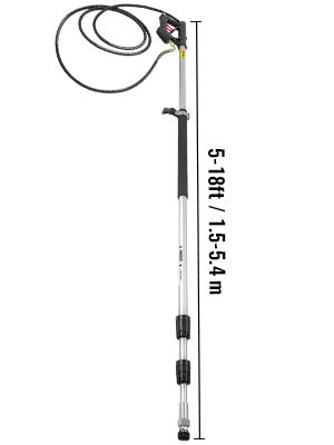 VEVOR 18 20ft Telescoping Pressure Washer Wand 4000psi with Strap Belt 3/8 Inch Quick Connector Extension Pole for Power Washer Spray