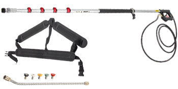 VEVOR 18 20ft Telescoping Pressure Washer Wand 4000psi with Strap Belt 3/8 Inch Quick Connector Extension Pole for Power Washer Spray