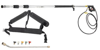 VEVOR 18 20ft Telescoping Pressure Washer Wand 4000psi with Strap Belt 3/8 Inch Quick Connector Extension Pole for Power Washer Spray