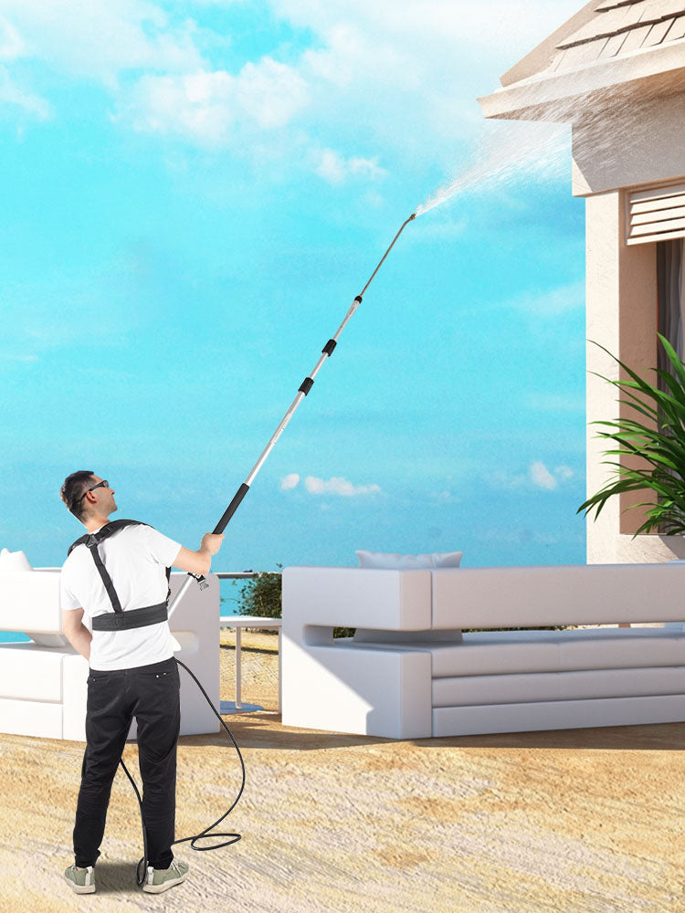 VEVOR 18 20ft Telescoping Pressure Washer Wand 4000psi with Strap Belt 3/8 Inch Quick Connector Extension Pole for Power Washer Spray