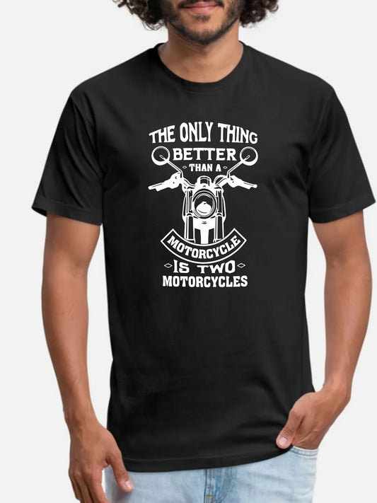 Men's Motorcycle Short Sleeve T-Shirt Comfortable Breathable Blazer Stylish Print Ideal Gift for Friends and Family