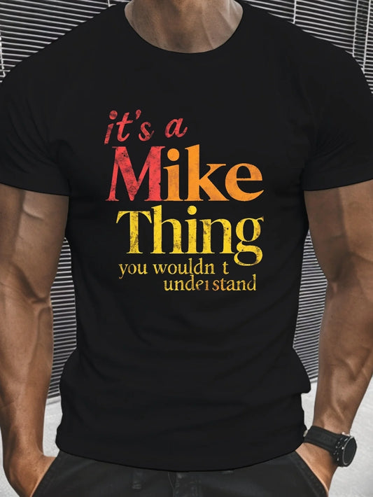 Mike Phrase Men's Performance T-Shirt Moisture Wicking Flexible Fit Regular Cotton Crew Neck
