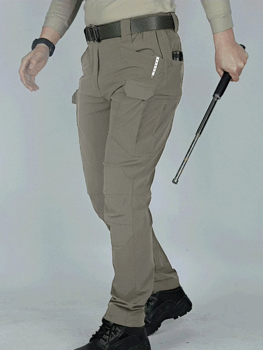 Wear Resistant Multi-Pocket Straight Cargo Trousers for Men Outdoor Jogging Tactical Pants Casual Spring Autumn
